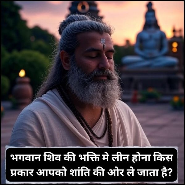 भगवान शिव की भक्ति मे लीन होना किस प्रकार आपको शांति की ओर ले जाता है