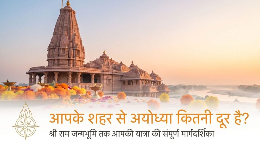 शहरों से अयोध्या की दूरी कितनी है
