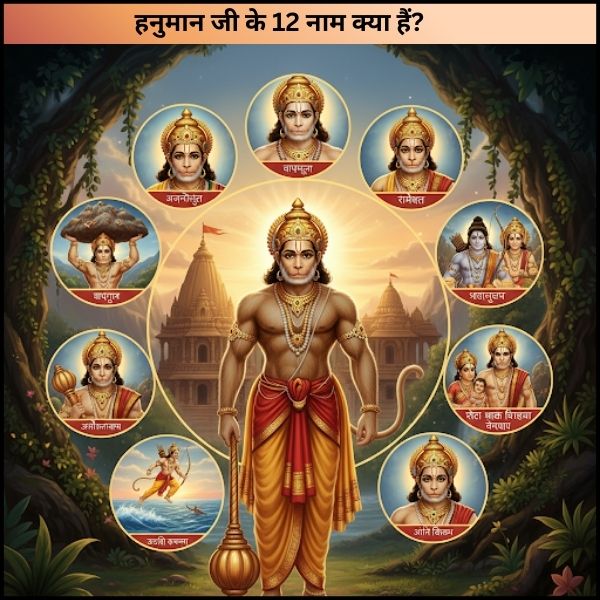 हनुमान जी के 12 नाम क्या हैं