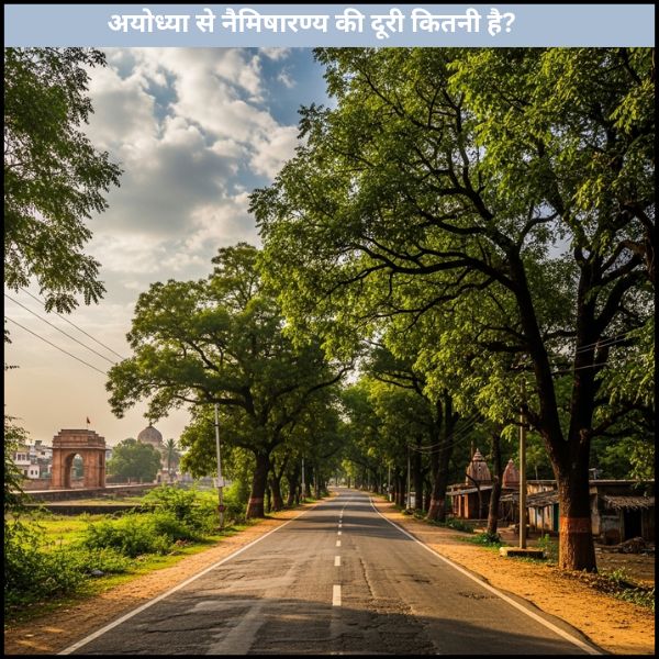 अयोध्या से नैमिषारण्य की दूरी कितनी है
