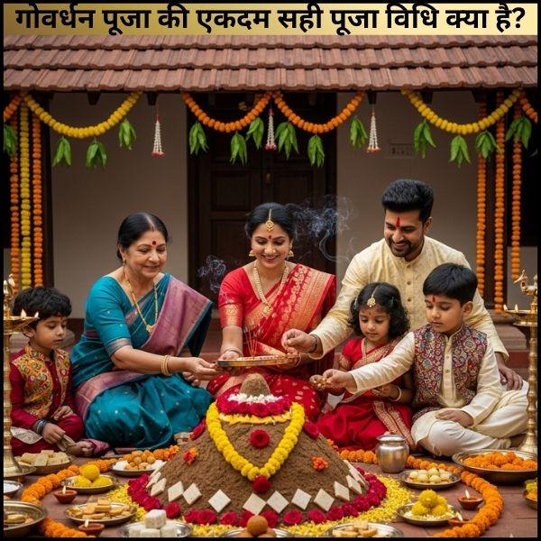 गोवर्धन पूजा की एकदम सही पूजा विधि क्या है?