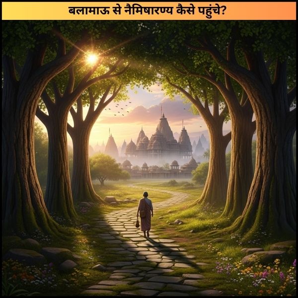बलामाऊ से नैमिषारण्य कैसे पहुंचे?