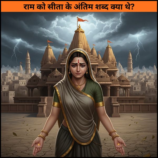 राम को सीता के अंतिम शब्द क्या थे