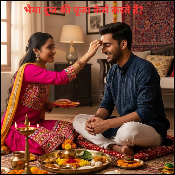 भैया दूज की पूजा कैसे करते हैं?