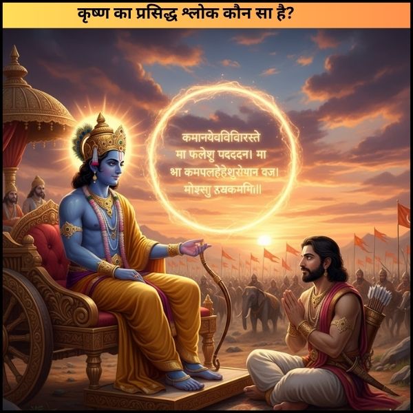 कृष्ण का प्रसिद्ध श्लोक कौन सा है