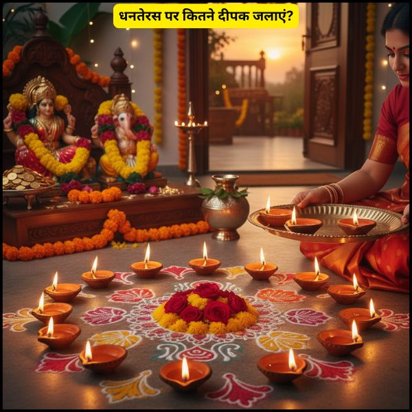 धनतेरस पर कितने दीपक जलाएं