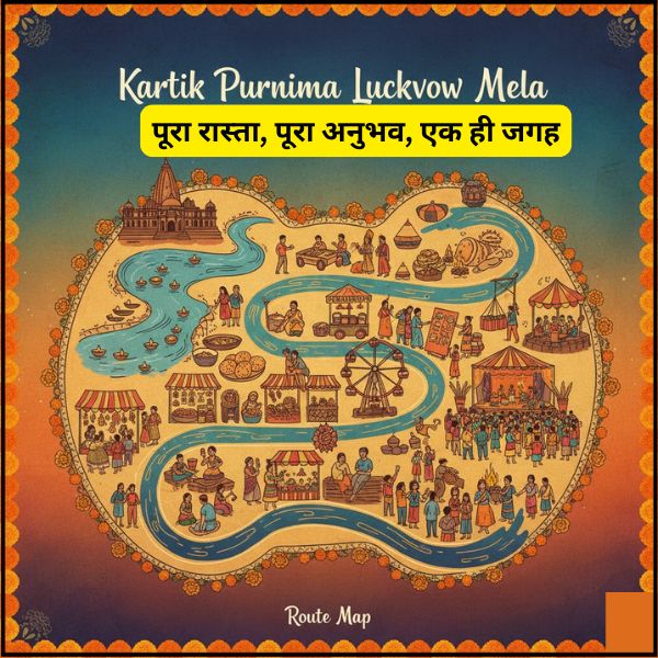 Kartik Purnima Lucknow Mela Route Map : पूरा रास्ता, पूरा अनुभव, एक ही जगह