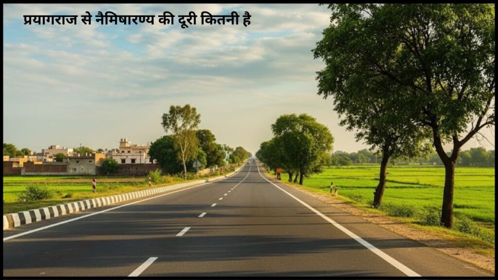 प्रयागराज से नैमिषारण्य की दूरी कितनी है