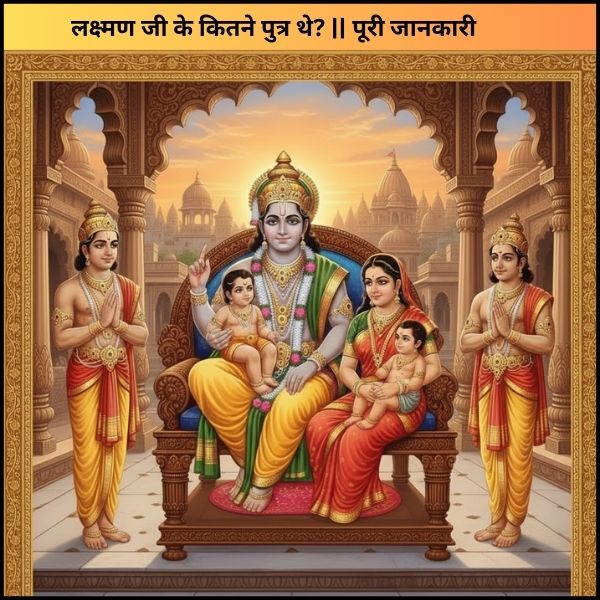 लक्ष्मण जी के कितने पुत्र थे